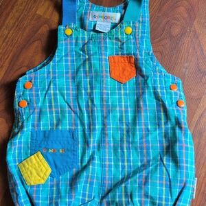 VINTAGE Gymboree Plaid Overalls with Pockets